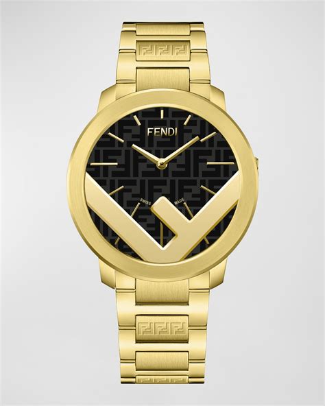 fendi rectangular diamond bracelet watch yellow golden|Fendi Men's Rectangular IP Yellow Gold Bracelet Watch.